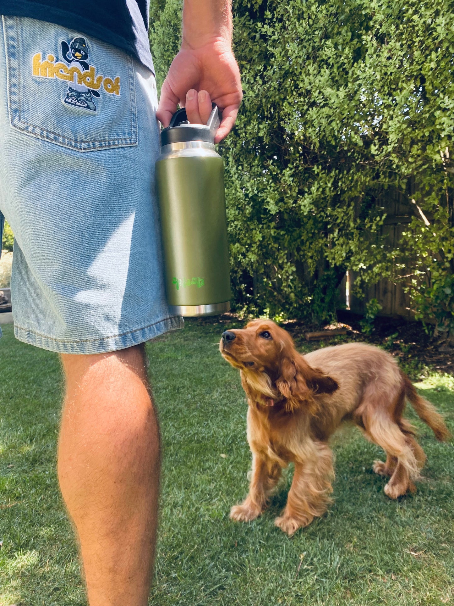 1.1 Litre Dark Green drink bottle