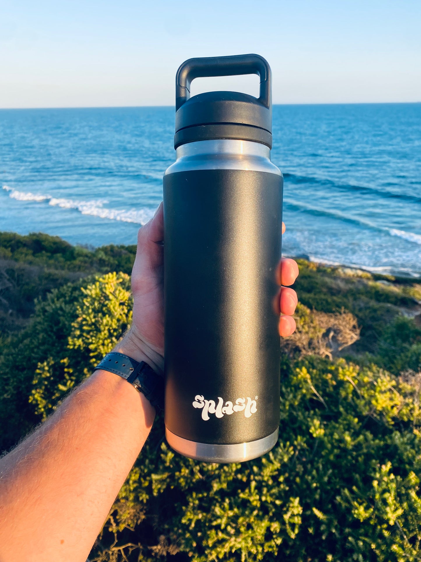 1.1 Litre Black drink bottle