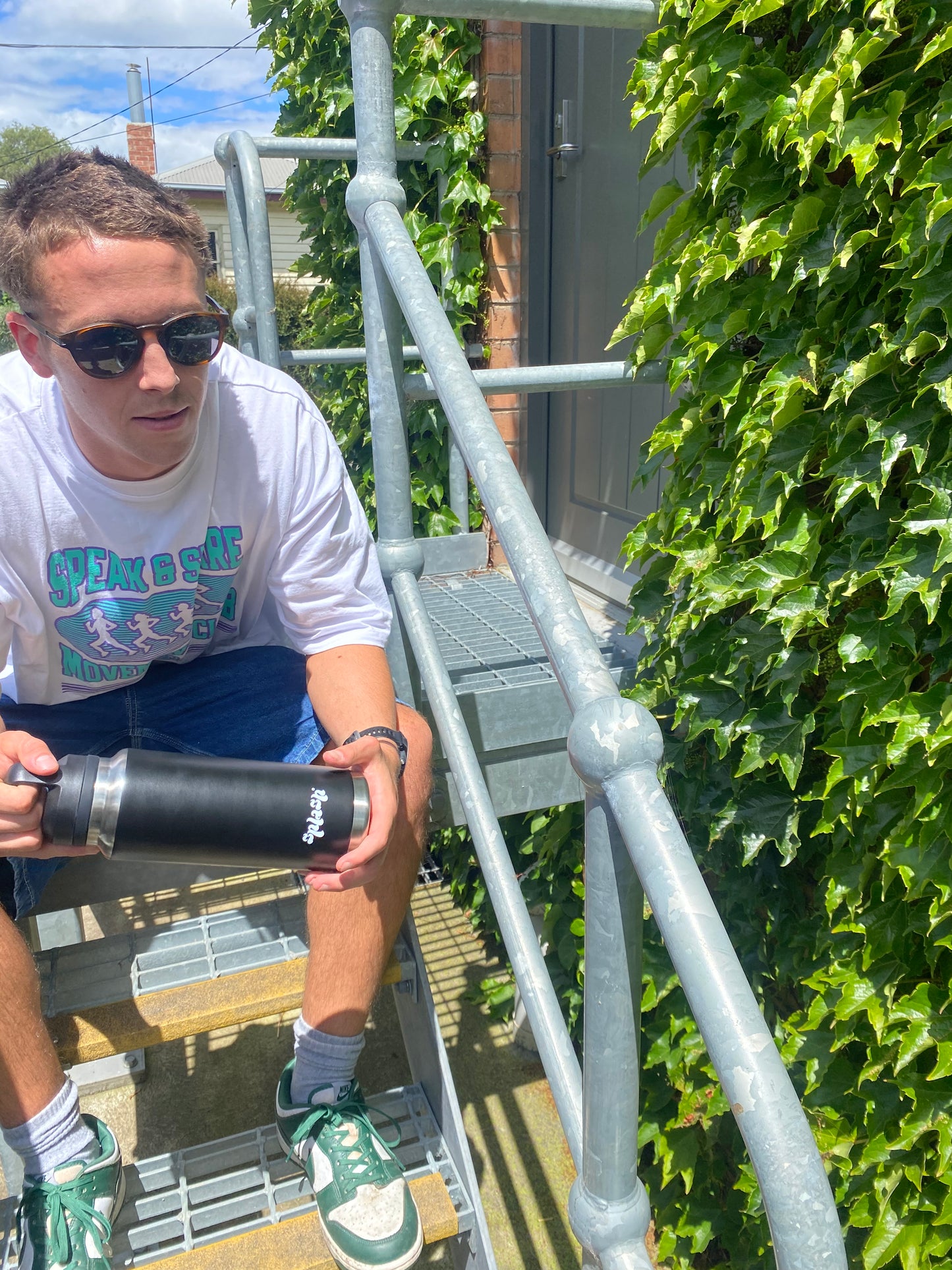 1.1 Litre Black drink bottle