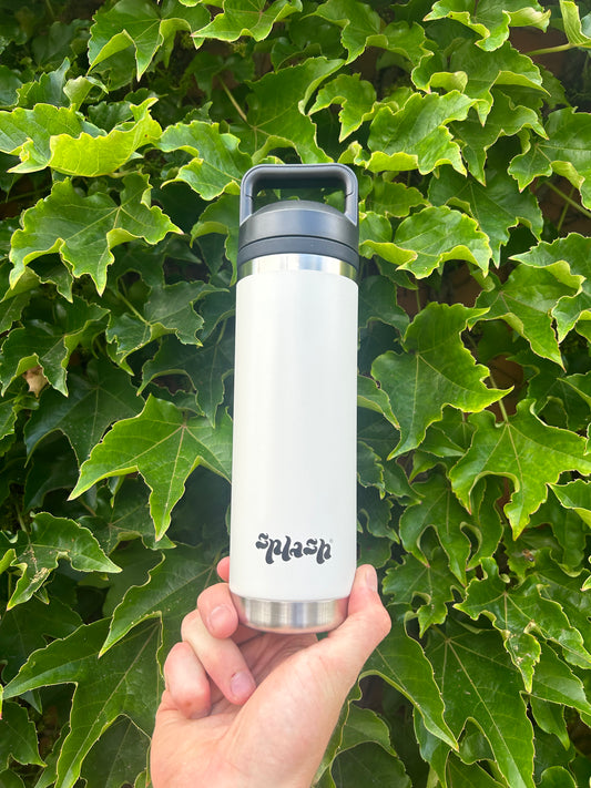 600ml White drink bottle